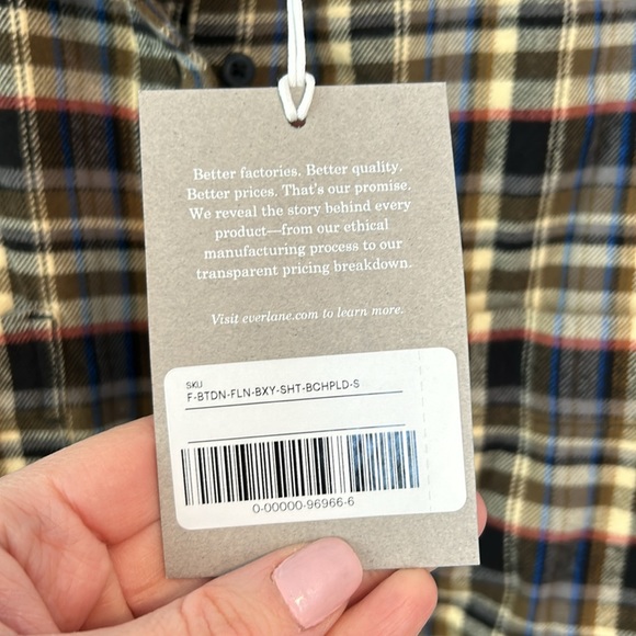 NWT Everlane The Boxy Flannel - Picture 9 of 13